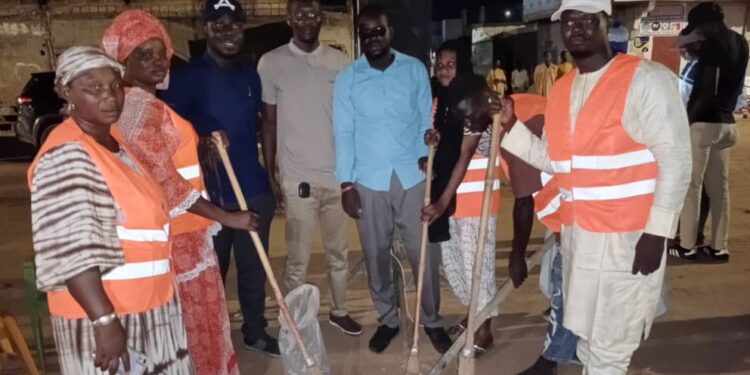 Gamou Médina Baye : Une mobilisation citoyenne pour embellir le quartier une initiative de la cellule 3 de PASTEF de Fass Cheikh Tidiane