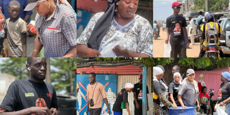 Kaolack- Veille de Magal de Touba : L’adjointe au maire Sarata Sonko de  » PASTEF » au service des pèlerins, l’eau comme geste de foi