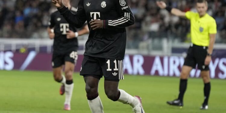 Football : Premier but de Nicolas Jackson sous les couleurs du Bayern Munich