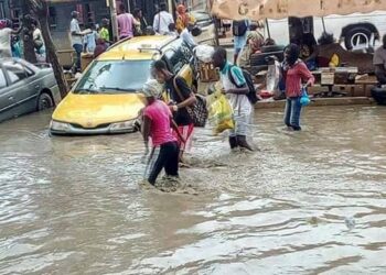 Fortes précipitations : Kaolack de nouveau sous les eaux après la pluie de cet après-midi