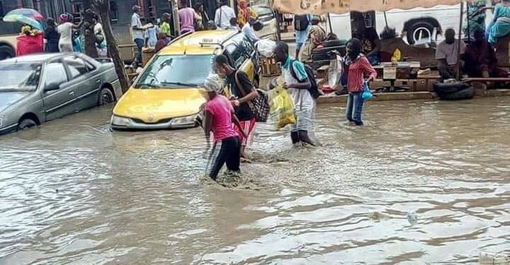 Fortes précipitations : Kaolack de nouveau sous les eaux après la pluie de cet après-midi