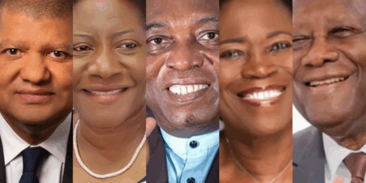 Présidentielle ivoirienne : 5 candidats en lice dont Ouattara, Gbagbo, Tidiane Thiam et Affi Nguessam écartés