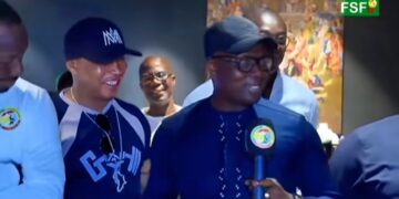 Équipe nationale : Le président de la FSF Abdoulaye Fall rend visite aux lions