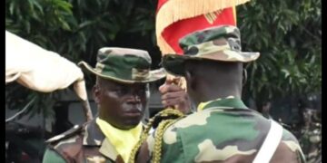 Toubacouta : Cérémonie de remise officielle de drapeau au 9ᵉ détachement sénégalais en partance pour la Gambie