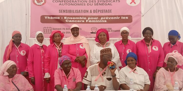 Octobre rose : Le Mouvement National des Femmes de la CSA sensibilise sur les cancers féminins