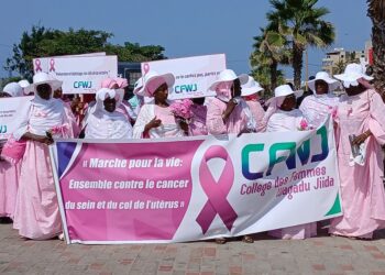 Octobre rose : Le Collège des femmes Wagadu Jiida marche contre les cancers féminins
