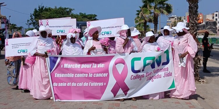 Octobre rose : Le Collège des femmes Wagadu Jiida marche contre les cancers féminins