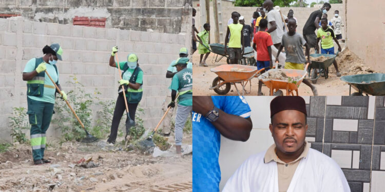 Sokone–Fatick : Nettoyage communautaire en amont du Gamou et de l’inauguration de la mosquée de Chérif Sébany Aïdara