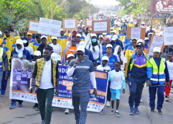 Randonnée pédestre : Des organisations de la société civile pour la défense des droits des migrants marchent pour la réciprocité dans la délivrance des visas