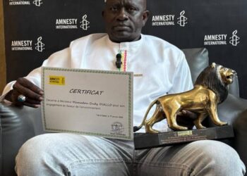 Protection de l’environnement : Mamadou Oudy Diallo distingué par Amnesty International Sénégal