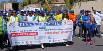 Randonnée pédestre «Bouge pour ta santé » : La SOBOA sensibilise autour de l’activité physique pour lutter contre les maladies cardiovasculaires