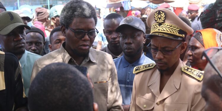 Marché central de Kaffrine : Momath Talla Ndao aux côtés des sinistrés et promet de saisir le gouvernement