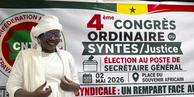 4ème congrès du SYNTES/Justice : Racky Gnally Daff, élue nouvelle secrétaire générale pour un mandat de 4 ans