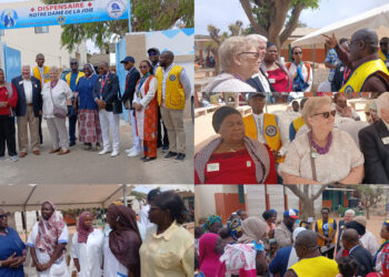 Visite des sommités du Lionisme au Dispensaire Notre Dame de la Joie : L’ancrage humanitaire des Lions Club salué !