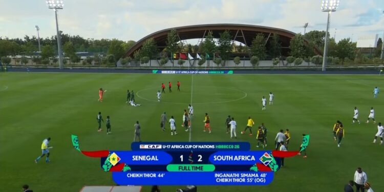 CAN U 17 : Le Sénégal battu d’entrée par l’Afrique du Sud (1-2)